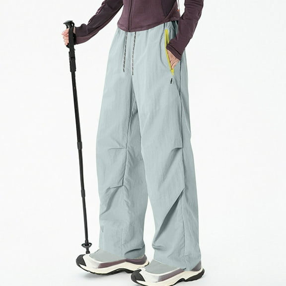 Womens Cargo Pants Petite Lightweight Waterproof Quick Dry Hiking Pants Paratrooper Trousers with Multi Pockets