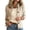 Khaki, variant on Kezqiaxn jackets for Women Trendy Long Sleeve Button Down Casual Outerwear with Pockets Fashion Collared Plus Size Jacket