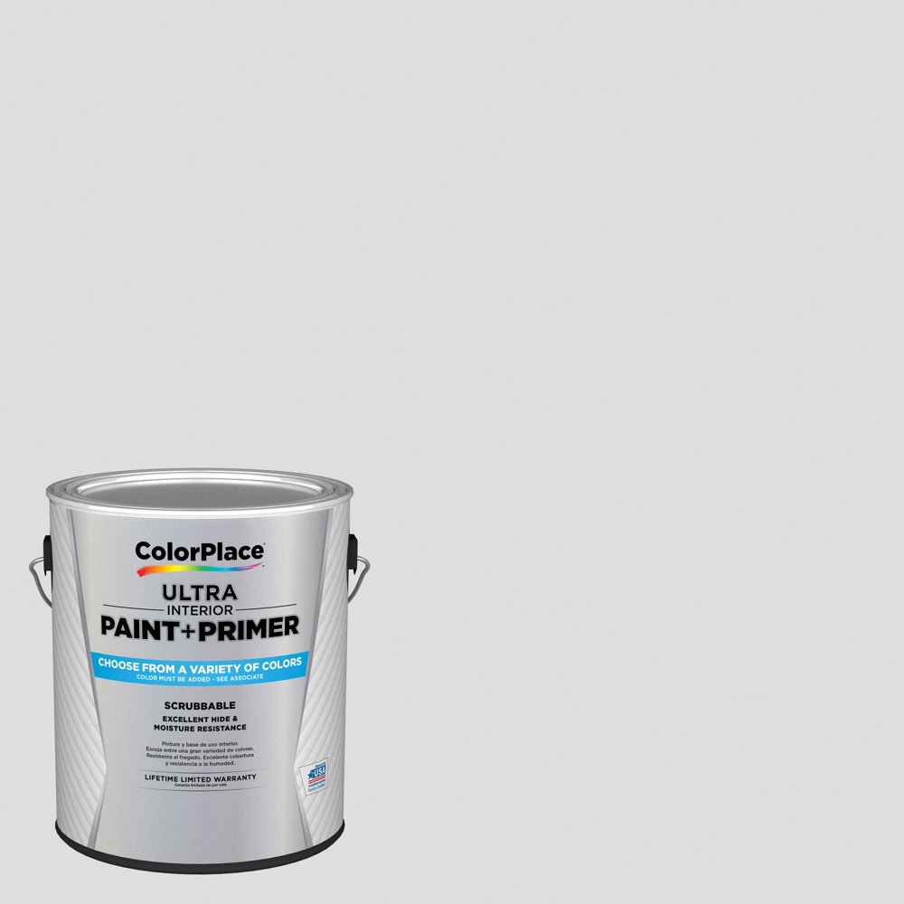 ColorPlace Ultra Interior Paint & Primer, Cloud Motif Grey, Satin, 1