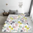 thumbnail image 5 of Salouo Hawaiian Coconut Tree Print Bed Blankets,Flannel Blanket Comfortable Air Conditioning Blanket Lightweight Blanket for Sofa Bed Travel & Couch -40"x30", 5 of 8