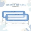 Dream On Me Mesh Security Bed Rails, Double Pack,, Blue