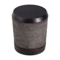 thumbnail image 3 of Christopher Knight Home 18" Outdoor Simulated Braided Cord MGO Side Table with Vintage Trim, Dark Brown, 3 of 11