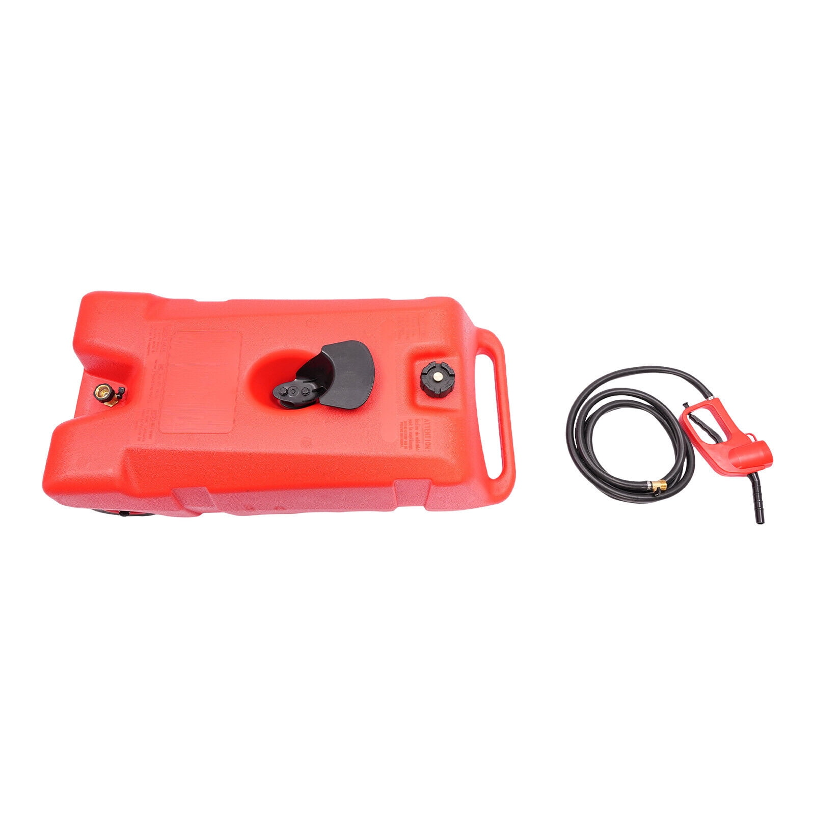 75L (19.8Gal) Marine Fuel Tank - Portable Red HDPE Gasoline Storage with 9.8ft Fuel Gun for Boats & Small Engines