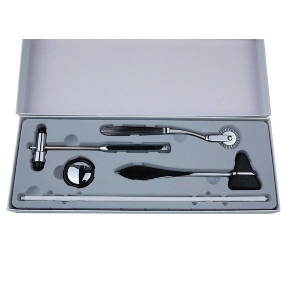 Neurological Reflex Hammer Set 4 Piece with Diverse Heads for Effective Diagnosis