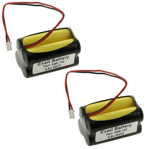 2pc Exell Battery for Summer Infant Baby Monitor 02090 0209A 0210A 027200