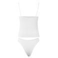 thumbnail image 2 of HNMKIU Women's Square Neck Camisole Top Summer Going Out Basic Shirt Sleeveless Style Womens Tank Tops 04_White,M, 2 of 4