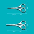 thumbnail image 5 of Recortador de pelo de nariz para cejas, barba, bigote, herramienta de cuidado del cabello de belleza personal redonda multiusos para (Cabeza de seguridad plateada 2), 5 of 5