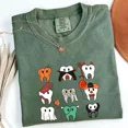 thumbnail image 2 of Dental Office Halloween Comfort Color Shirt– Boo Crew Ghost & Tooth Design, Funny Fall Shirt for Dentists, Hygienists, and Dental Assistants, 2 of 6