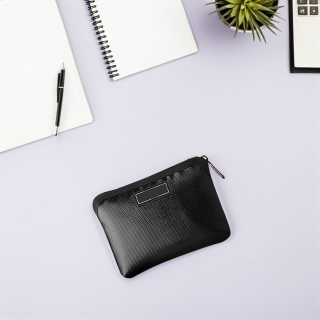 OULII Sac de Rangement pour Batterie 1 Pce Noir Imperméable Ignifuge Compact Portefeuille Multifonction