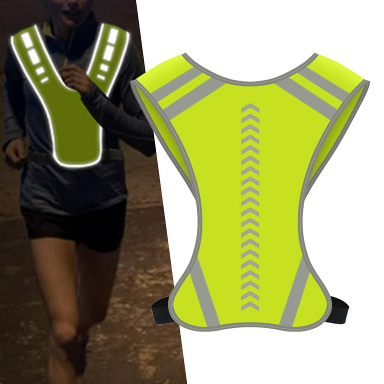 Reflective Night Running Vest, Lightweight Safety Vest with 360° High  Visibility for Running, Jogging, , Hiking, Walking