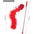 thumbnail image 2 of ZHAOCHENG juguetes de plumas para gatos, divertidos juguetes con forma de palo para gatos, juguetes interactivos con plumas para gatos, 2 of 5