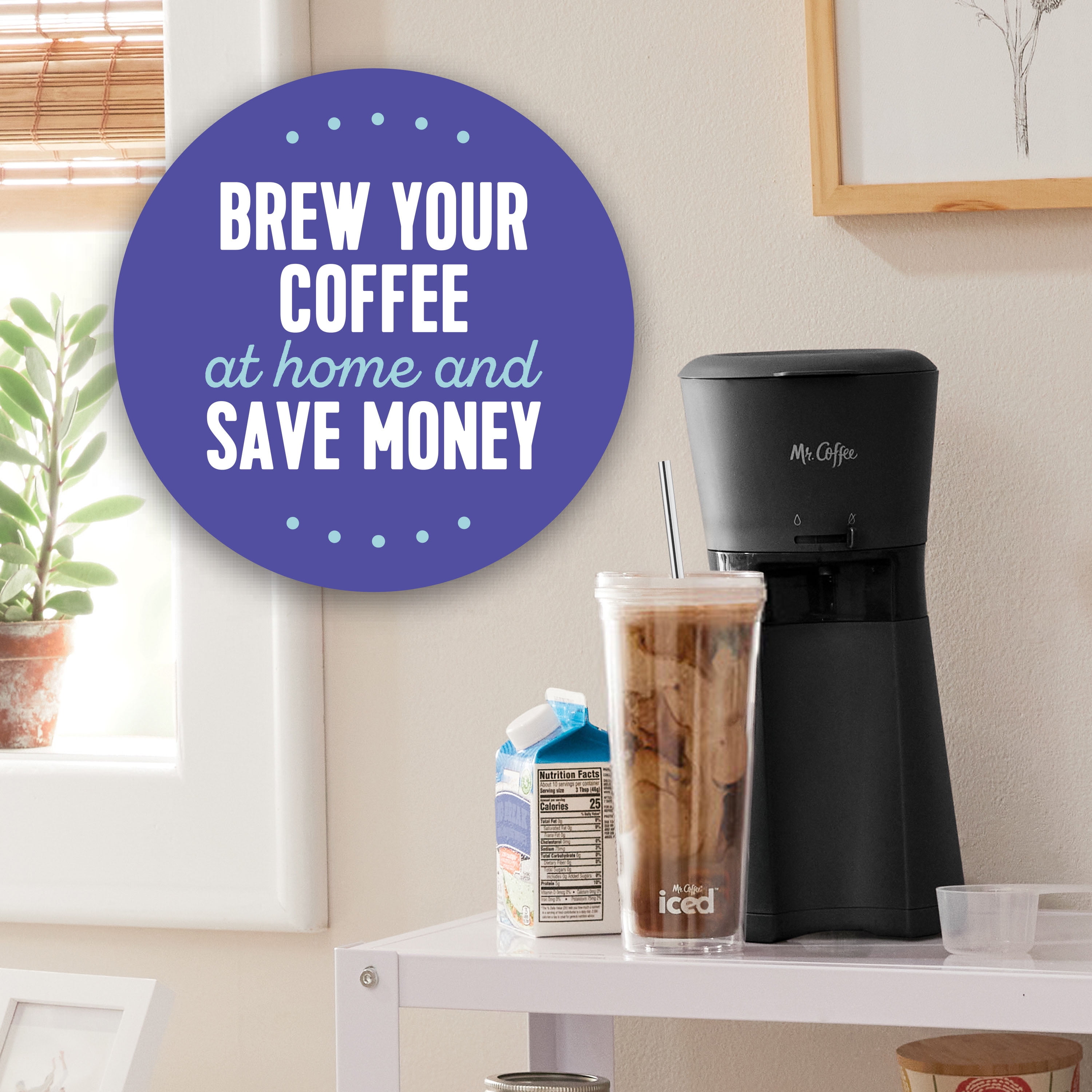 Iced Coffeemaker, coffee, Walmart, It's an #IcedCoffeeSummer for us this  year! Make refreshing iced coffee at home in minutes! Say goodbye to  watered-down iced coffee with our patented