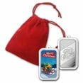 thumbnail image 3 of 1 oz Silver Colorized Bar - Merry Christmas Sleigh, 3 of 4