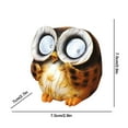 thumbnail image 3 of Garden Statues Owl Figurines with Solar LED Lights,Solar Powered Owl Garden Statu,Unique Animal Statues Lights Housewarming Sculpture Gifts for Outdoor Decorations,Garden,Patio,Balcony,Yard,Ornament, 3 of 7