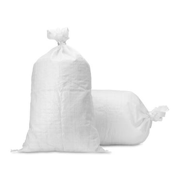 Empty Sand Bags, with Ties – White 18