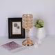 thumbnail image 2 of Candelabro cilíndrico de cristal dorado para decoración de hoteles 10x23cm, 2 of 9