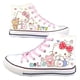 thumbnail image 1 of Nuevos zapatos de lona estampados con patrón de dibujos animados de gato, zapatos de moda para amantes del patrón de dibujos animados bidimensionales, 1 of 1