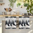 thumbnail image 4 of Brown Bear Cabin Kitchen Towels Set of 4, Vintage Pine Tree Grey Farmhouse Absorbent Dish Towels for Kitchen, Microfiber Hand Towel, Quick Drying Tea Towel for Cleaning Decorative Dishcloths, 4 of 7