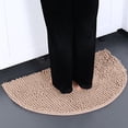 thumbnail image 4 of Carpet Polyester Carpet Camel Colored Semi-Circular Schneier Living Room Bathroom Absorbent Floor Mat（60 × 90Cm)F, 4 of 9