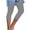 Gray, variant on Women's High Waisted Workout Leggings, 5-Inch Inseam Cropped Yoga Pants with Side Seam Details, Tummy Control Compression Capri Pants for Gym, Running, Fitness and Casual Wear