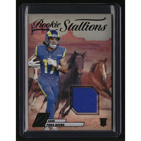 Collectible 2023 Panini Zenith Puka Nacua Rookie Stallions RS-PNA Football Card