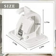 thumbnail image 3 of 2 Pcs Window Hardware Rod Holders Curtain Rod Bracket Holder Universal Plastic Self-Adhesive Wall Mount Holder for Curtain Rod, 3 of 11
