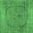 thumbnail image 1 of Ahgly Company Indoor Square Abstract Emerald Green Contemporary Area Rugs, 5' Square, 1 of 4