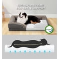 thumbnail image 2 of Orthopedic Dog Bed for Extra Large Dogs, Supportive Foam XL Pet Bed Sofa with Washable Removable Cover, Waterproof Large Dog Couch Bed, Non-Slip Bottom and Egg-Crate Foam, Brown, 2 of 14