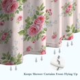 thumbnail image 6 of Pioneer Flower Floral Print Pattern Shower Curtain 36"x72", Bathroom Decorative Shower Curtain Set with 12 Hooks, Waterproof Washable, 6 of 6