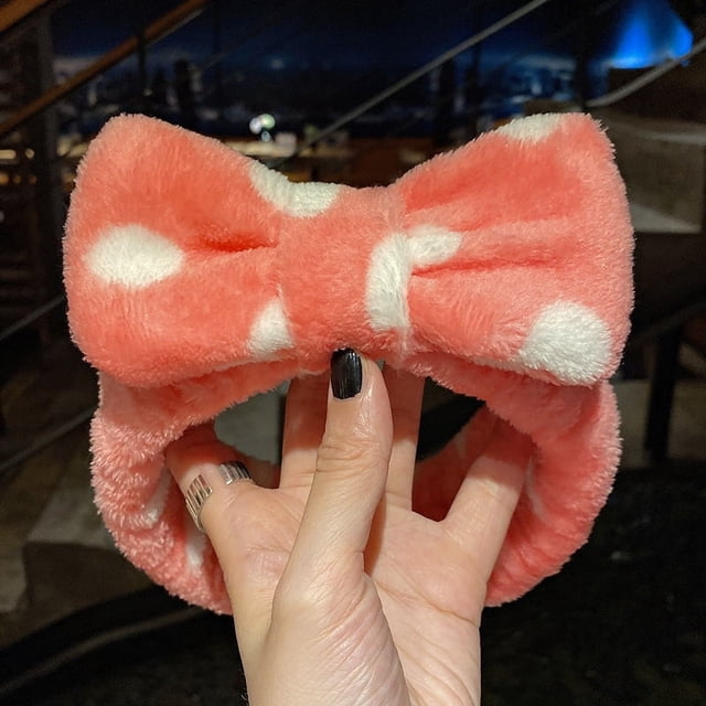 Diadema deportiva de vellón coral para ducha, accesorio para el cabello, lazo de maquillaje facial de felpa