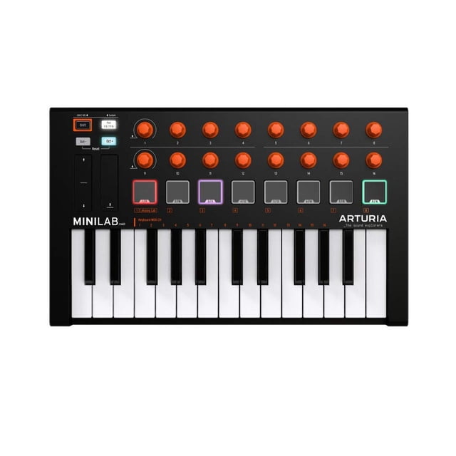 Arturia MiniLab Mk II (Naranja) Teclado USB MIDI driver de 25 teclas