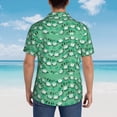 thumbnail image 4 of Fuzoiu Sheep Zzz Print Hawaiian Shirt for Men, Summer Beach Casual Short Sleeve Button Down Shirts, Men’s Beach Summer Shirts with Pocket,3X-Large, 4 of 7