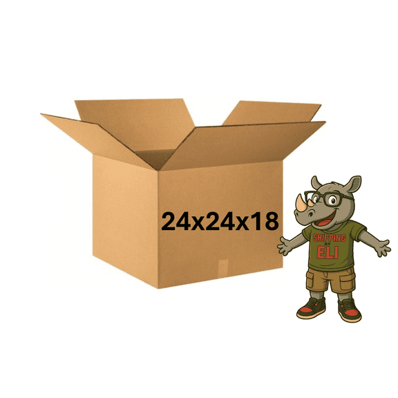 24x24x18 (200 lb strength) | SINGLE CARDBOARD BOX