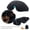 black, variant on KUEON 3D Sleep Eye Mask Set, Ergonomic Blackout Blindfold with Pouch & Earplugs for Travel, Nap, Home, Gift, Black
