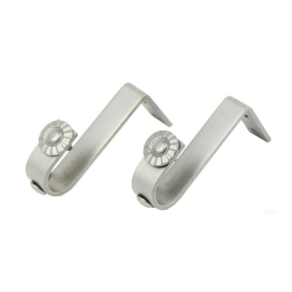 13/16 inch Rod Ceiling Bracket Pair - Satin Nickel