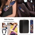 thumbnail image 5 of Jeiento 250th Eagle 13 Pcs Auto Seat Cover Sets USA Flag Steering Wheel Cover Seatbelt Pad Armrest Cover Pad Cup Holders Keychain Chapstick Holder for SUV Van Sedan Truck, 5 of 9
