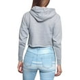 thumbnail image 5 of G-Style USA Women's Long Sleeved Crop Top Hoodie LH13118 - Heather Gray -Large, 5 of 8