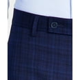 thumbnail image 5 of Calvin Klein Mens Slim-Fit Plaid Performance Dress Pants 30W x 30L Blue/Black, 5 of 6