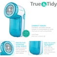 thumbnail image 3 of True & Tidy Tidy Battery-Operated Portable Fabric Lint Remover, Teal, 3 of 6