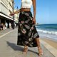 thumbnail image 2 of Faldas de Mujer Midi Moda Impresa de Cuatro Vías Estiramiento Regular Longitud Casual Midi Falda para el Uso Diario, 2 of 9