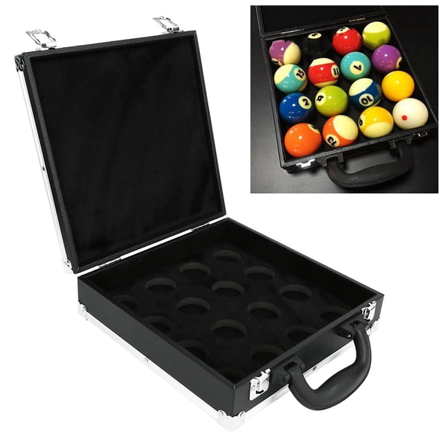 Snooker Billiard Balls Storage Box, with Carry Handle Billiard Balls Storage Box, Portable Lightweight Foam Padded for Billiard Snooker