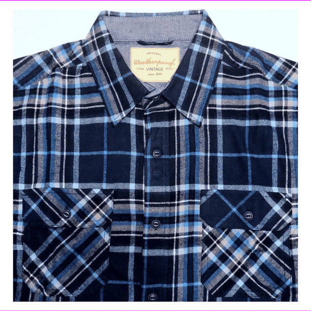 Weatherproof Vintage - Weatherproof Vintage Men's dark Blue Flannel ...