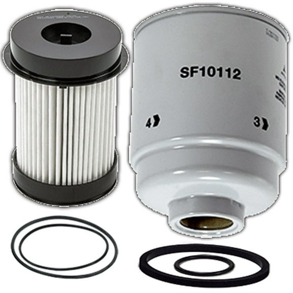 Dodge Ram 6.7 Liter Diesel Fuel Filter Water Separator Set - Wix Filters Bundle WF10112 and WF10255NP