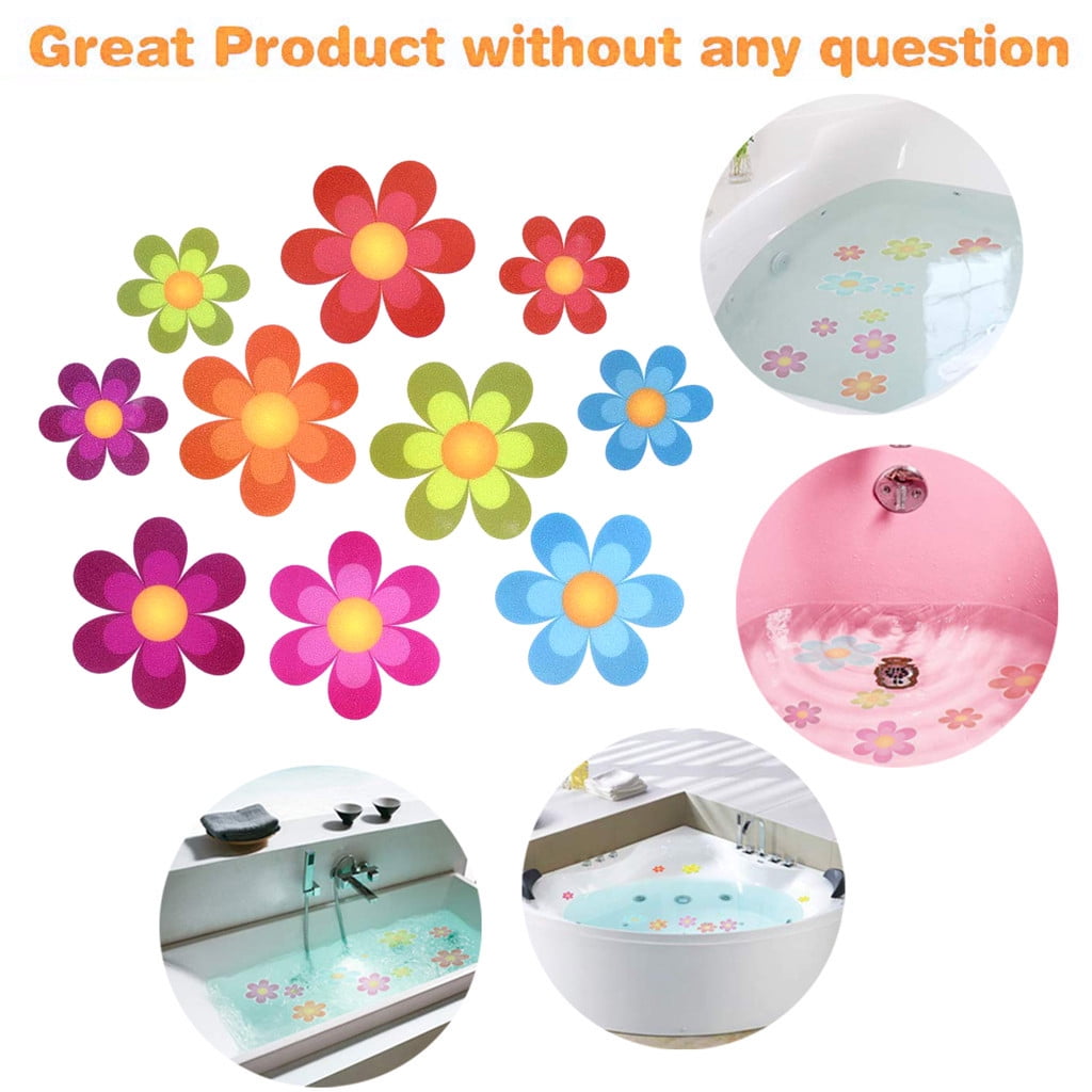 Lovehome Non Slip Bathtub Stickers Adhesive Decals With Bright Colors Ideal Large