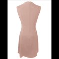 thumbnail image 4 of Vestido Mini Formal de Verano para Mujer, Informal, Sin Mangas, Elegante, con Botones, Ideal para Oficina Rosa L, 4 of 8