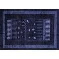 thumbnail image 1 of Ahgly Company Indoor Rectangle Oriental Blue Modern Area Rugs, 7' x 9', 1 of 4