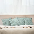 thumbnail image 7 of Ambesonne Nautical Throw Pillow Cover 4 Pack, Marine Elements Wood, 16", Turquoise Cocoa White, 7 of 7
