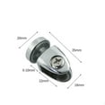 thumbnail image 4 of CHICHUMID 3Pcs Indoor Glass Clip for Window Frame Clamp Simple Design Zinc Alloy 1.4x0.8x0.8in Home Office Use, 4 of 4
