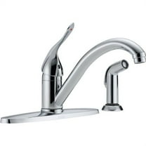Delta 400LF-HDF Kitchen Faucet with Side Spray and Diamond Seal Technology, Chrome