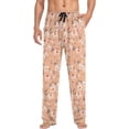 thumbnail image 4 of Orange Wildflowers Ghost Pajama Pants, Men's Lounge Pants Light with Drawstring and Pockets, Christmas New Year Birthday Father's Day Gifts, Small, 4 of 7